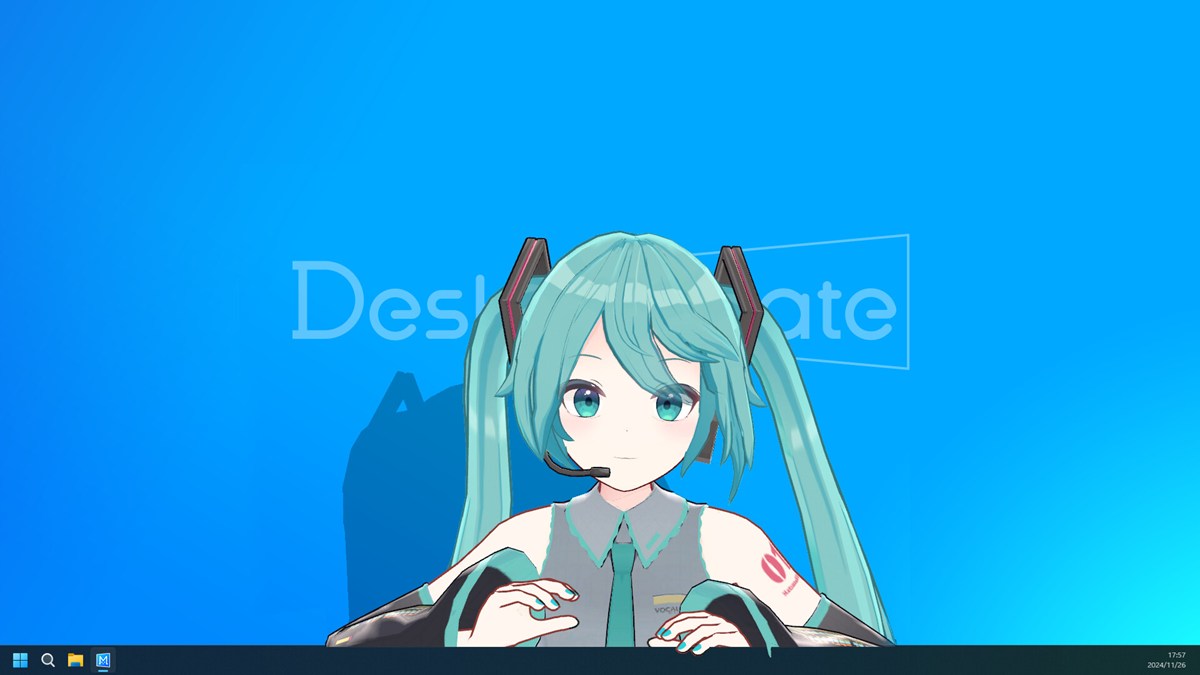 第一款 Desktop Mate 吉祥物 DLC 是初音未來