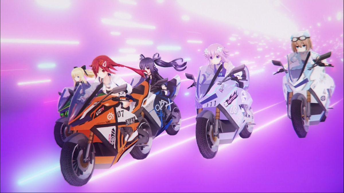 评论：Neptunia Riders vs Dogos是一款奇怪的摩托车游戏