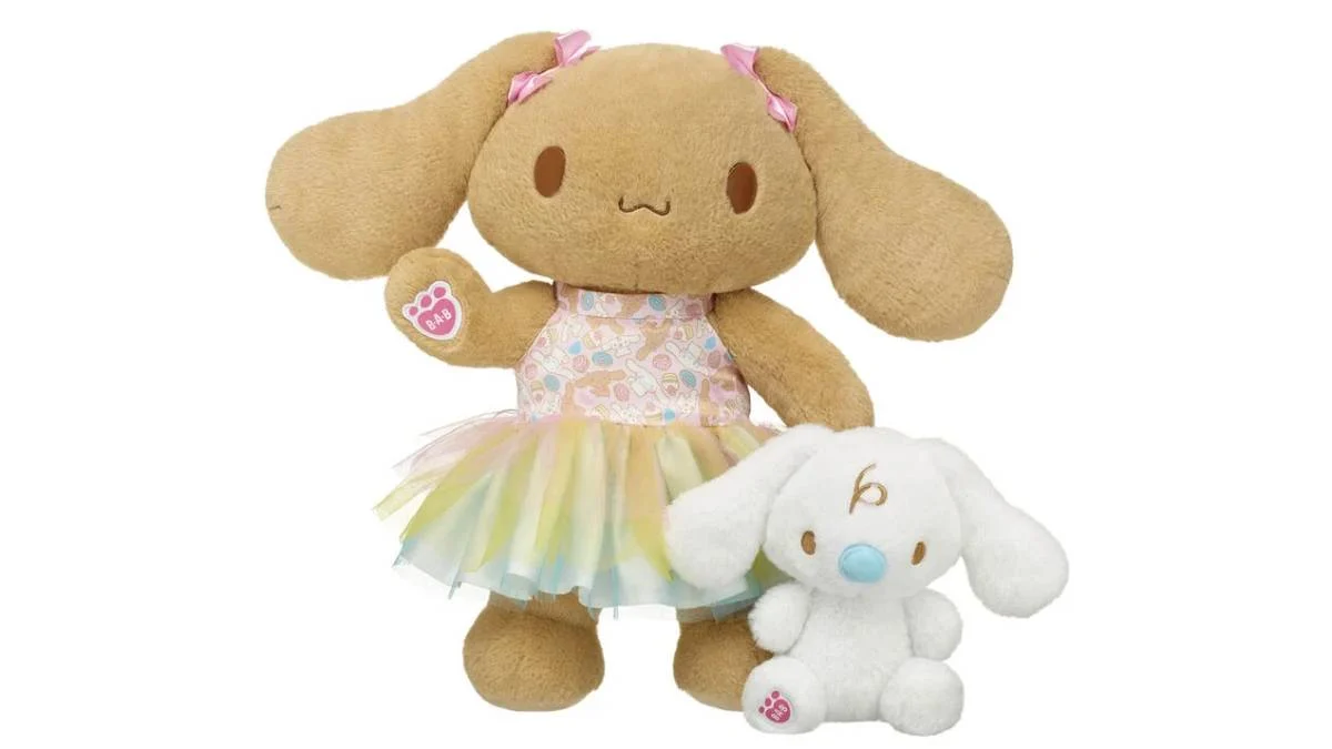 Cinnamoroll的朋友摩卡和牛奶出现在A Build-A-Bear