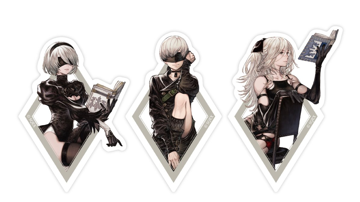 Nier Automata Pins and Stands具有新的角色艺术