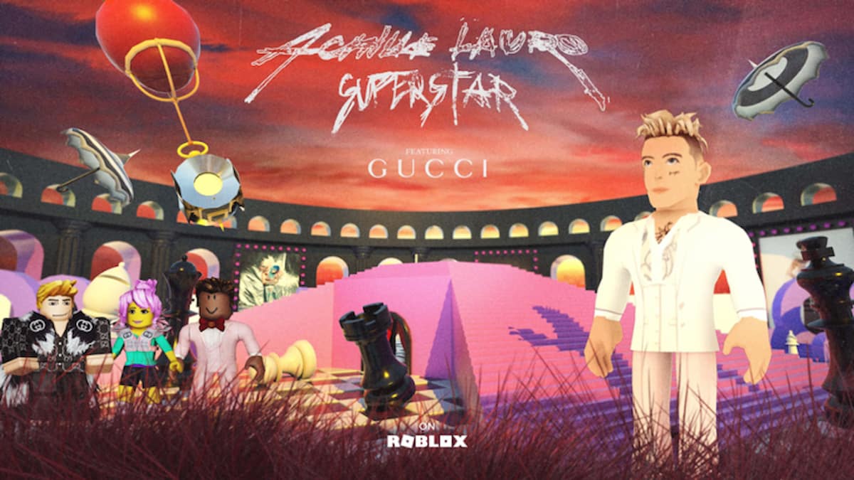 如何以Gucci为特色的Roblox Achille Lauro超级巨星中获取所有免费物品