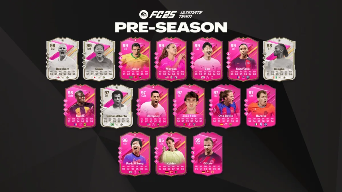 所有 EA FC 24 季前賽重新發布 Team 2 玩家