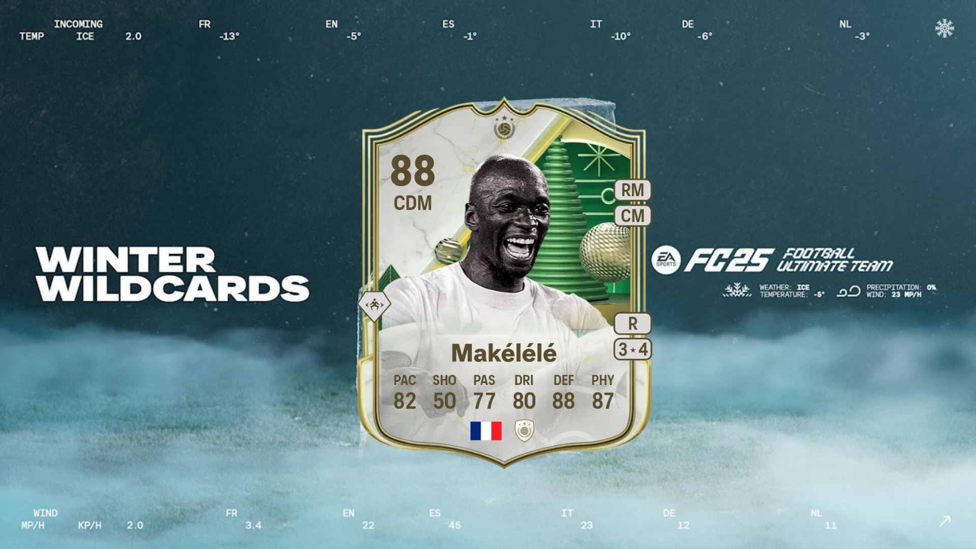 EA FC 25：如何完成 Claude Makelele Winter Wildcards Icon SBC