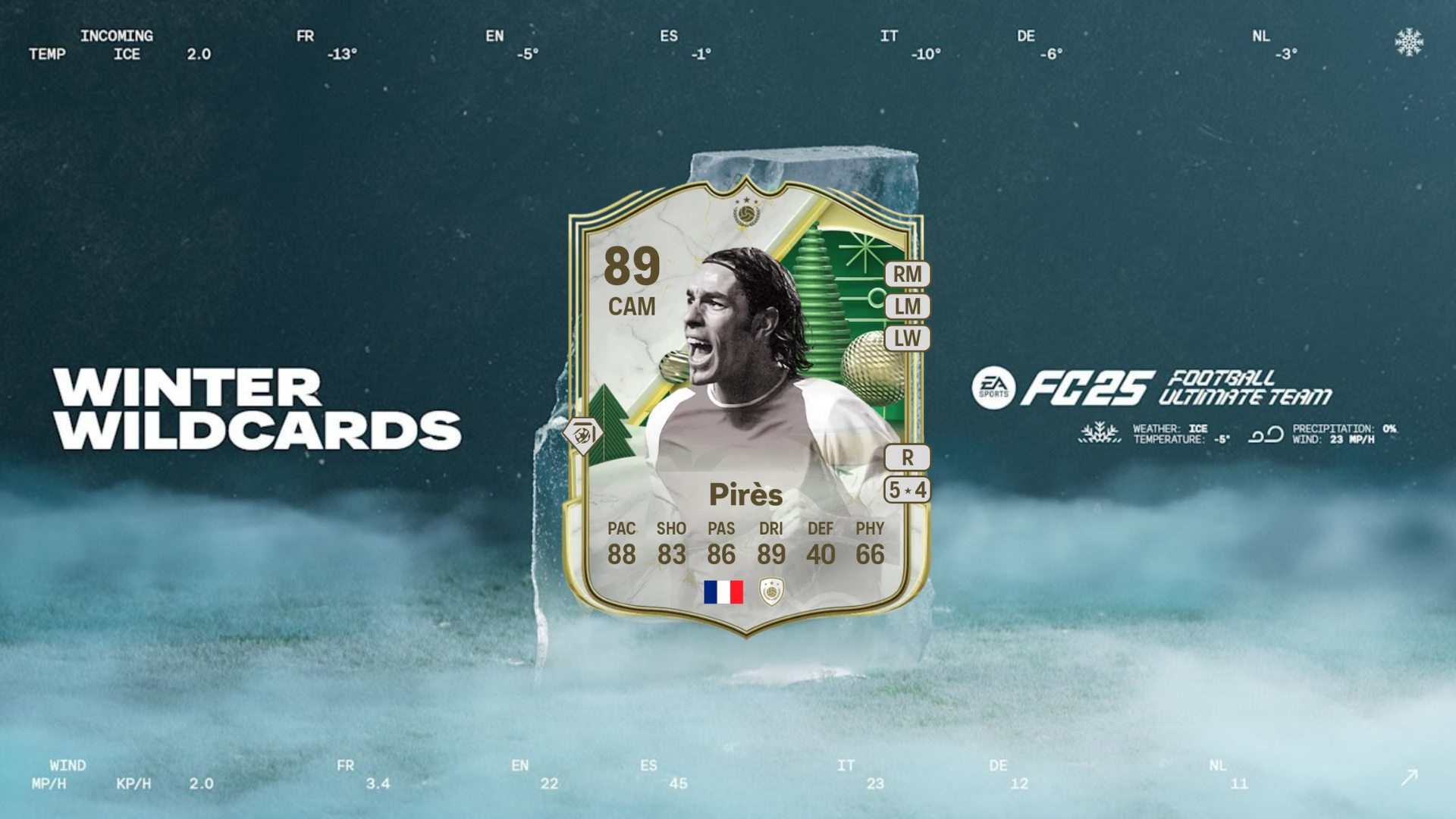 EA FC 25 Robert Pires 冬季通配符圖示 SBC 解決方案