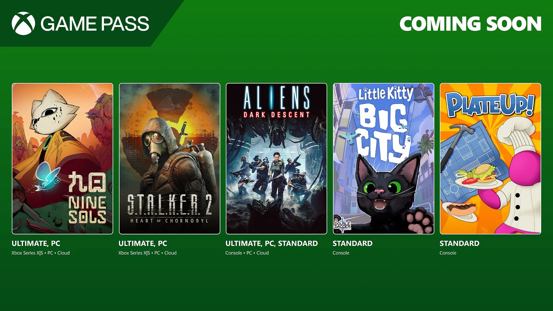 Xbox Game Pass 2024 年 11 月陣容揭曉