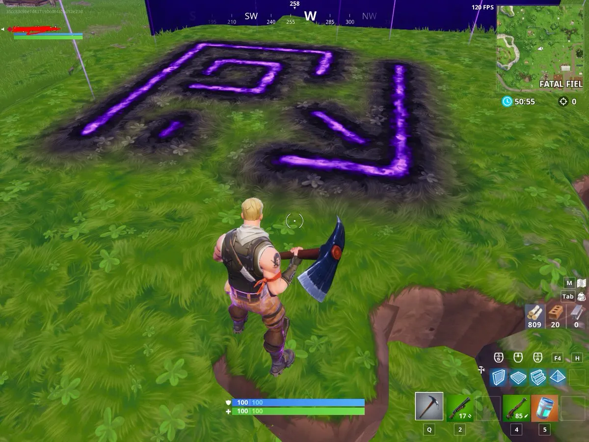 FORTNITE 立方體手錶：立方體正在將符文燒入地面