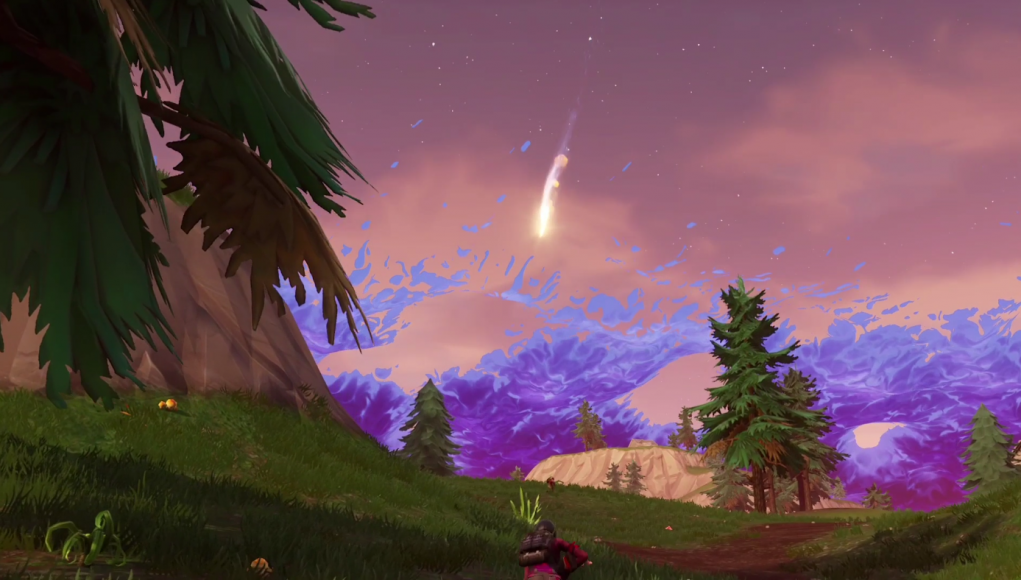 這不是一個演習：流星在Fortnite墜落到地球上