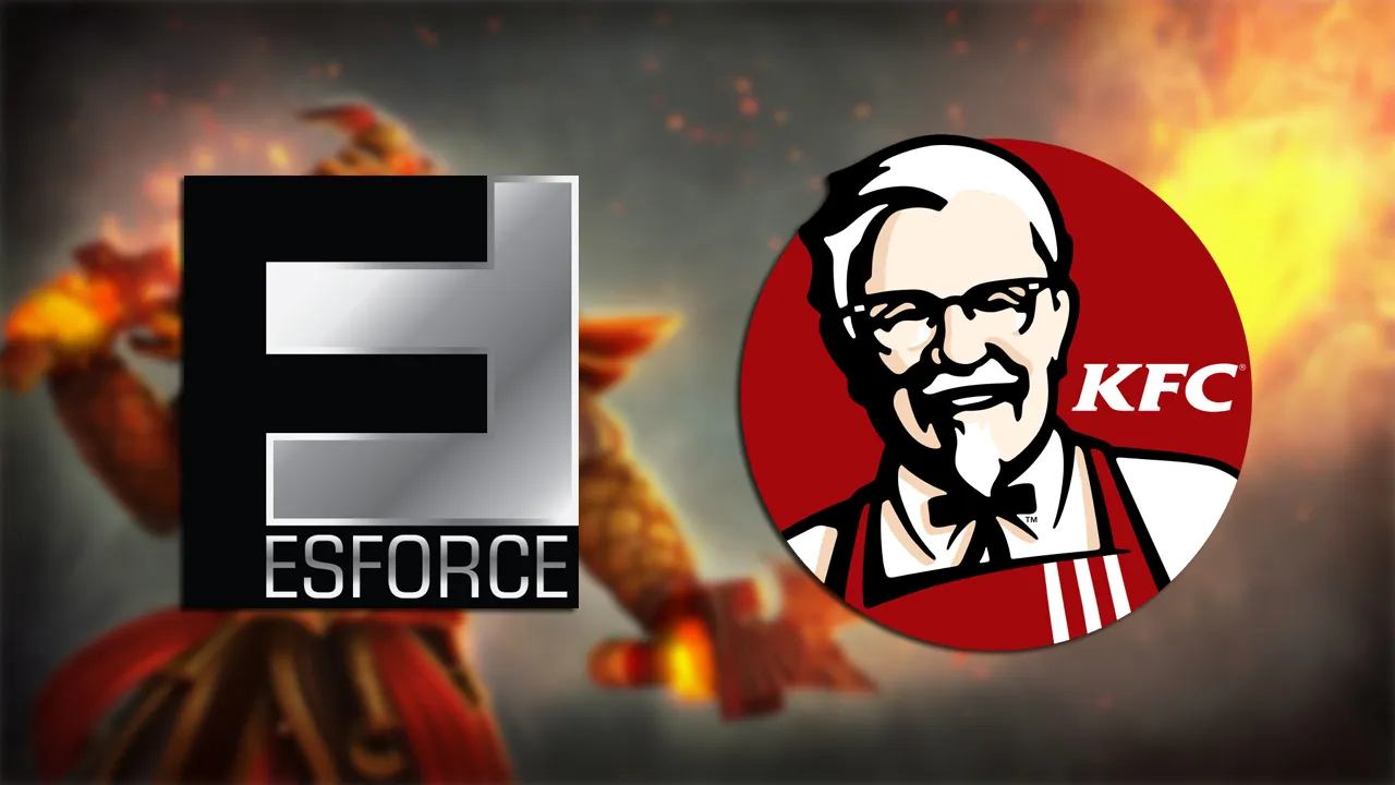 Esforce與肯德基配對，將Dota 2帶到肯德基戰鬥