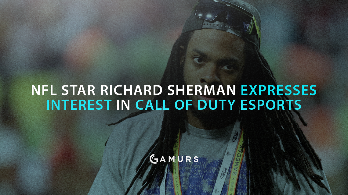 NFL明星理查德·謝爾曼（Richard Sherman）表示對使命召喚電子競技的興趣