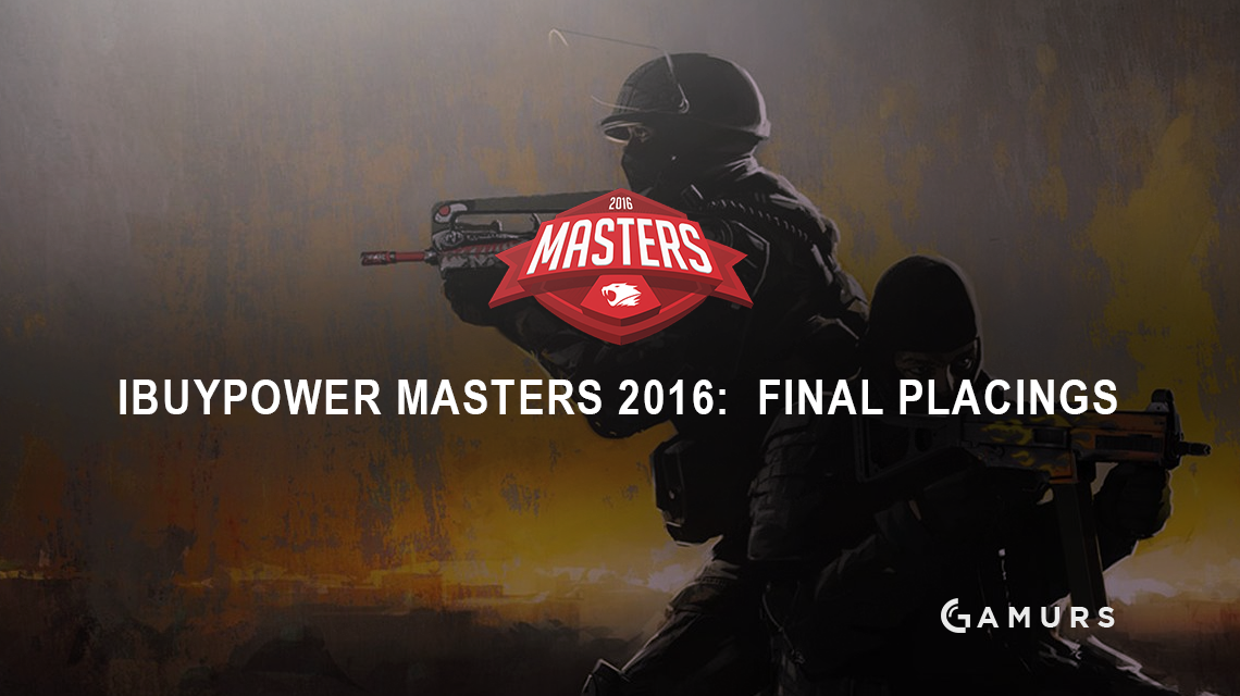 iBuyPower 大师赛 2016：最终排名