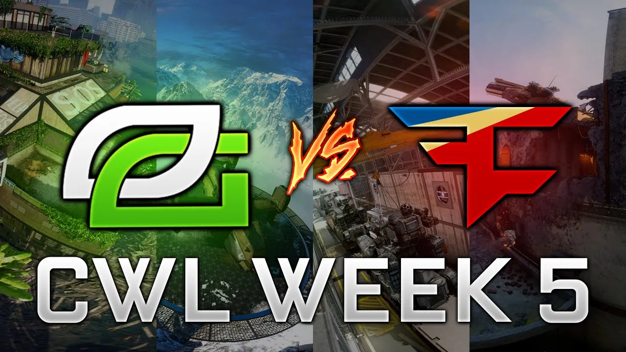 CWL 第 5 週：Optic Gaming 對 Faze Clan