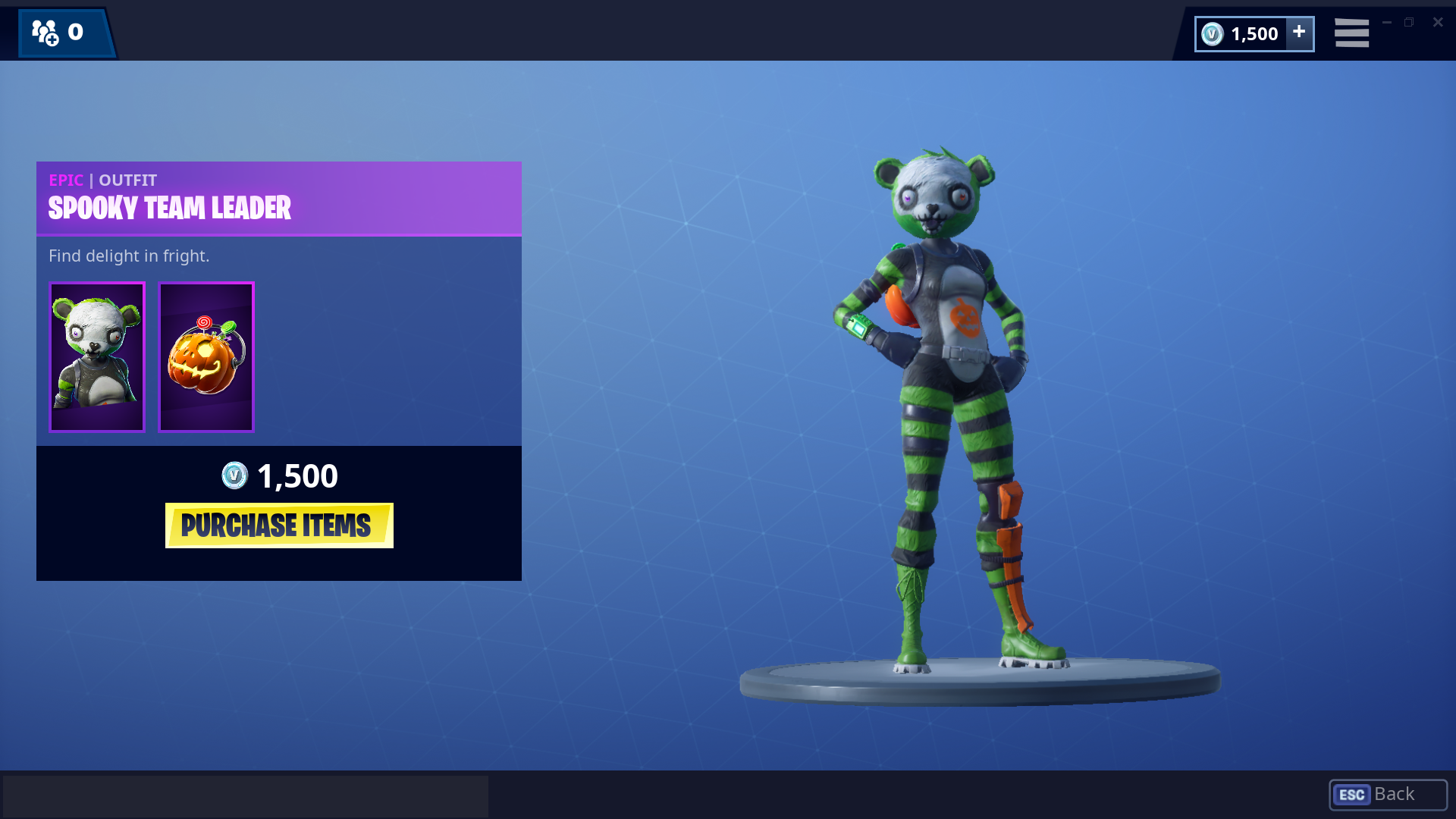 Spooky Team負責人是Fortnite上最好的新皮膚：Battle Royale