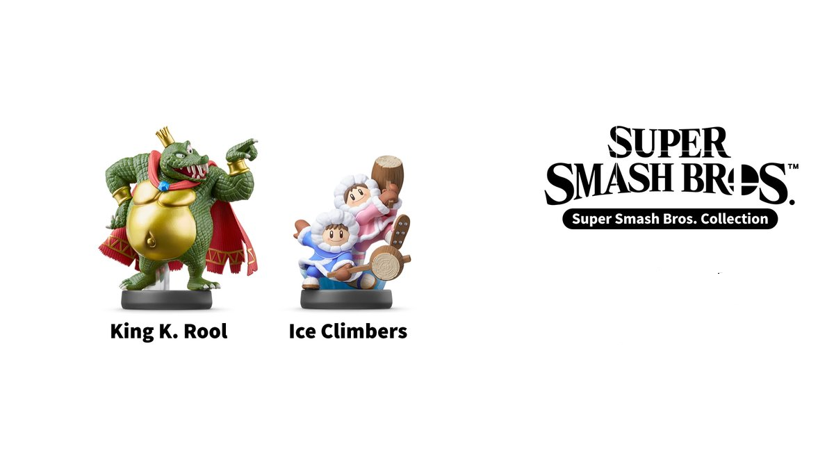 國王。 K Rool，Ice Climbers和Piranha Plant Amiibo將於明年2月來