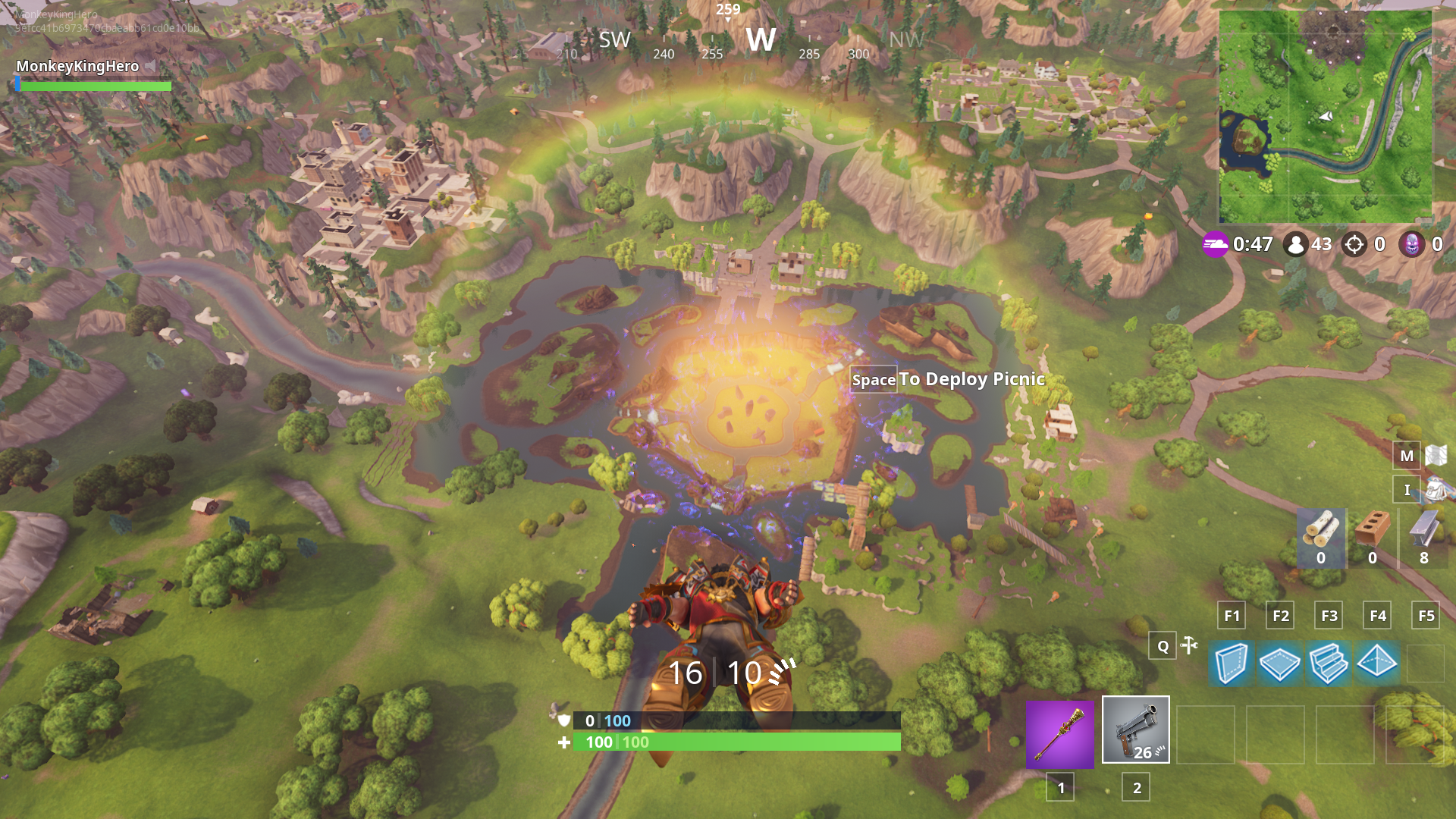 Fortnite的巨型紫色立方体在一次性活动中爆炸，创建了一个新的漏水湖泊