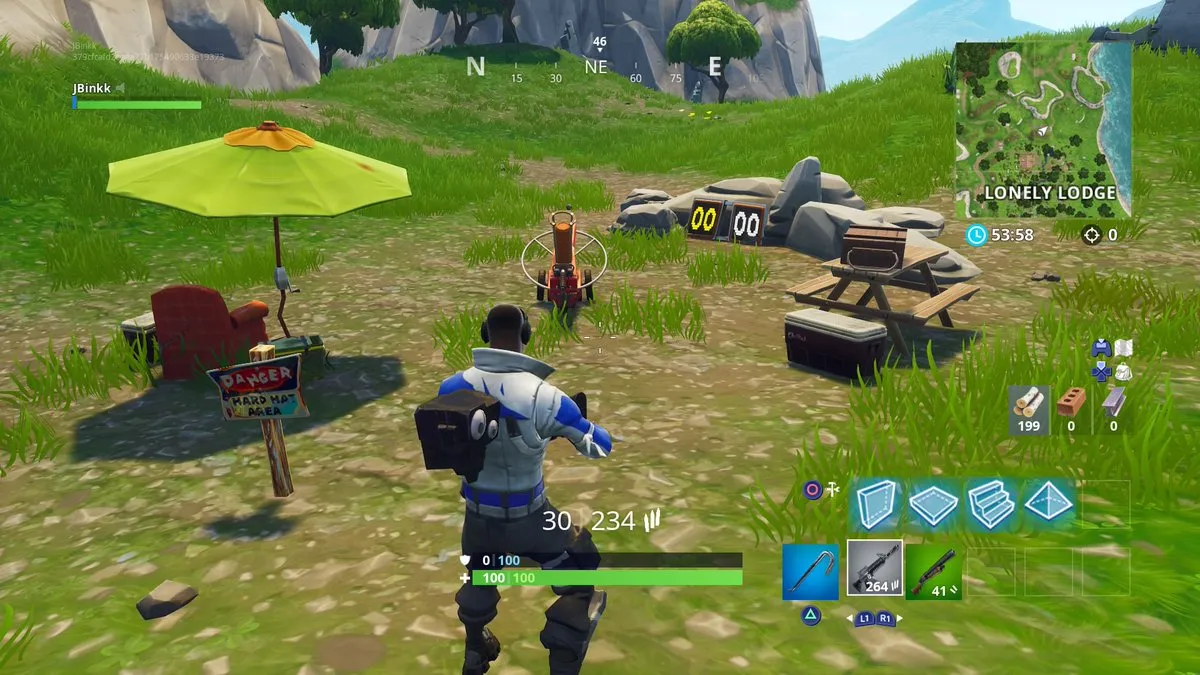 如何在Fortnite的第6季，第8周挑战赛中“在不同的粘土射击游戏中获得3分”