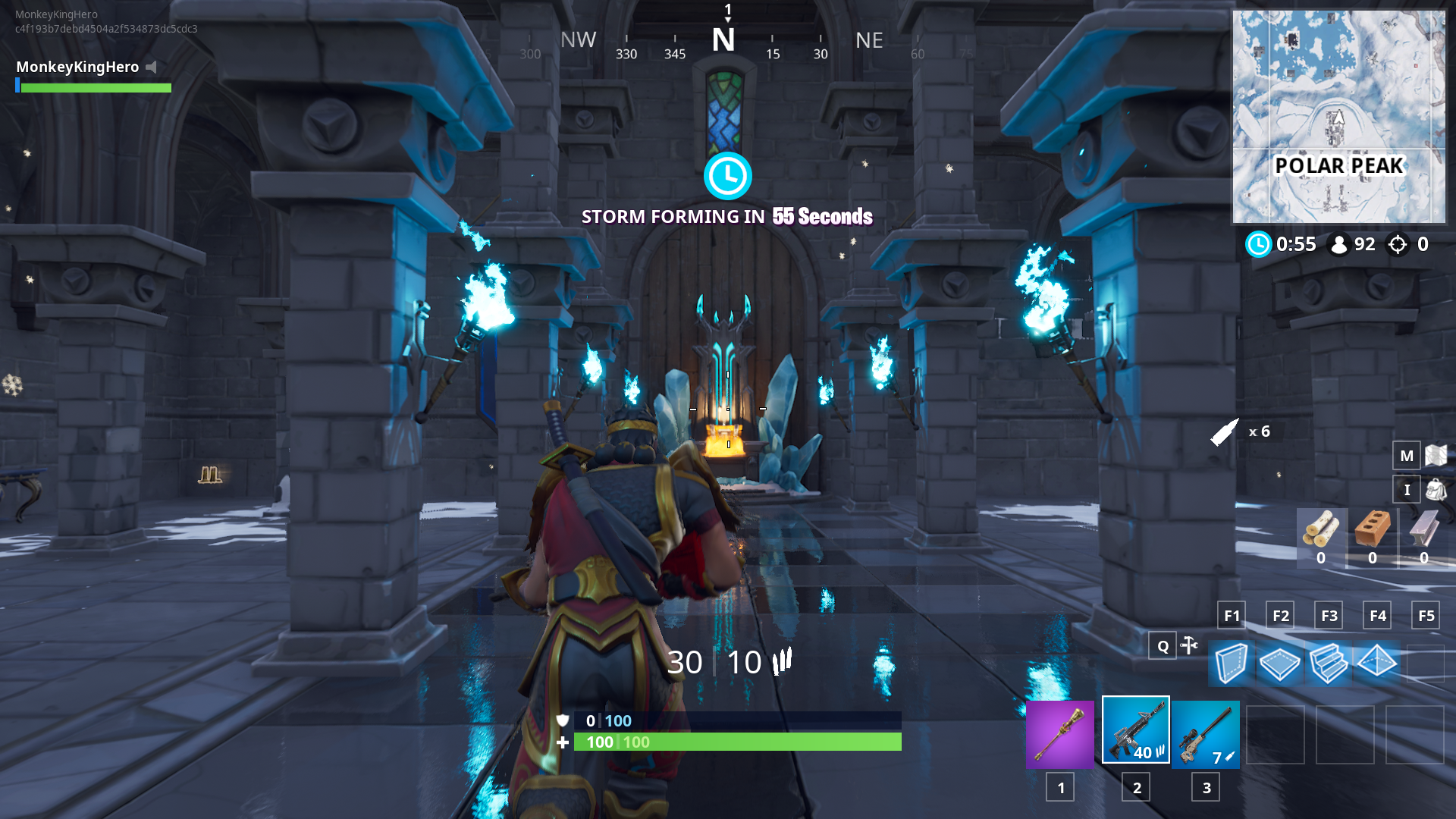 冰王城堡在Fortnite 7.10地图上有一个宝座房间变化