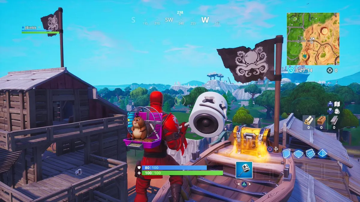 在哪裡可以找到 Fortnite 第 8 季挑戰的全部 7 個海盜營地