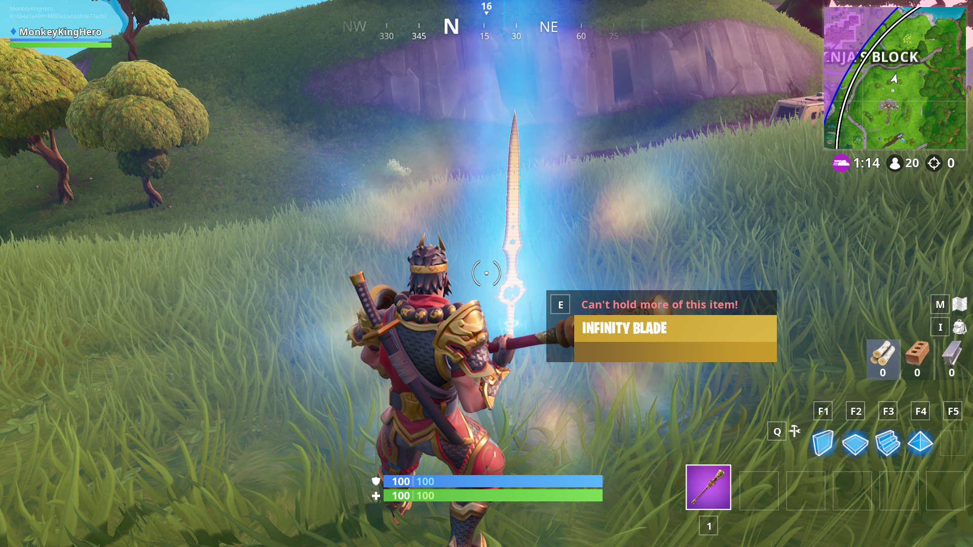 無窮大刀片在第8季返回Fortnite