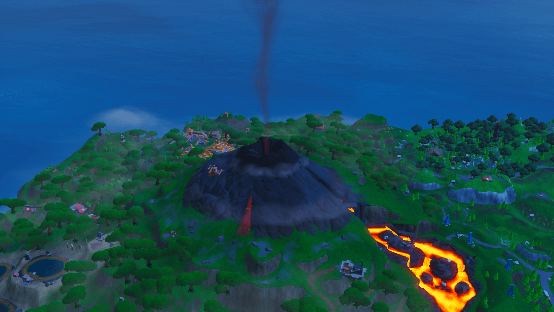 Fortnite的火山已经开始散发烟雾