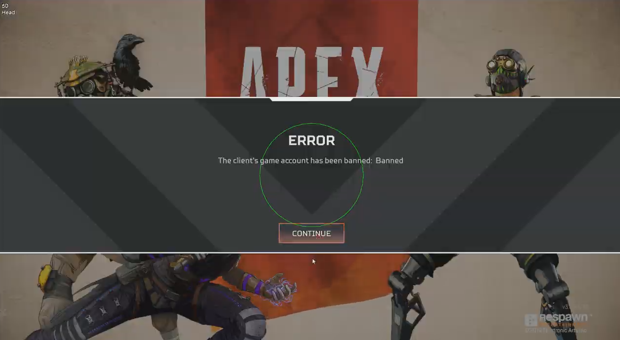 Apex Legends在溪流中禁止禁止作弊者，他说他只会使用另一个帐户继续作弊
