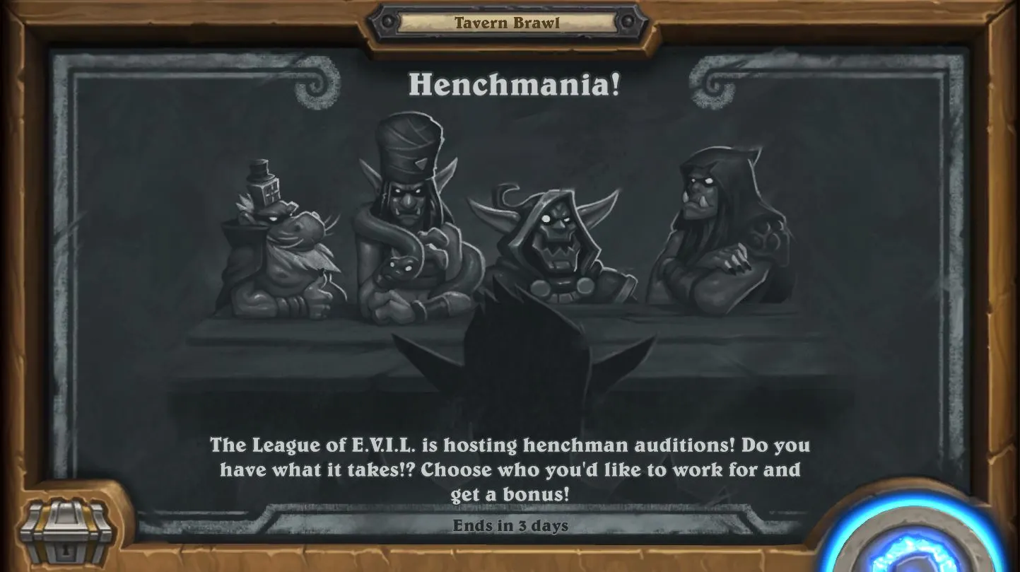 Henchmania是爐石傳說的最新小酒館吵架