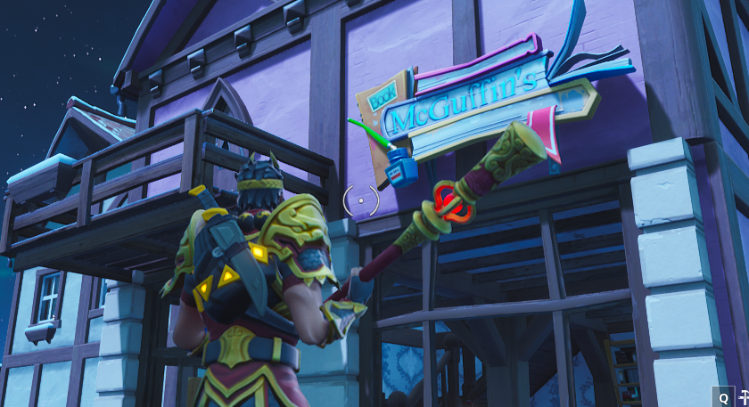 如何在Fortnite Season 9的一家雪地书店中找到和解锁Fortbyte 68