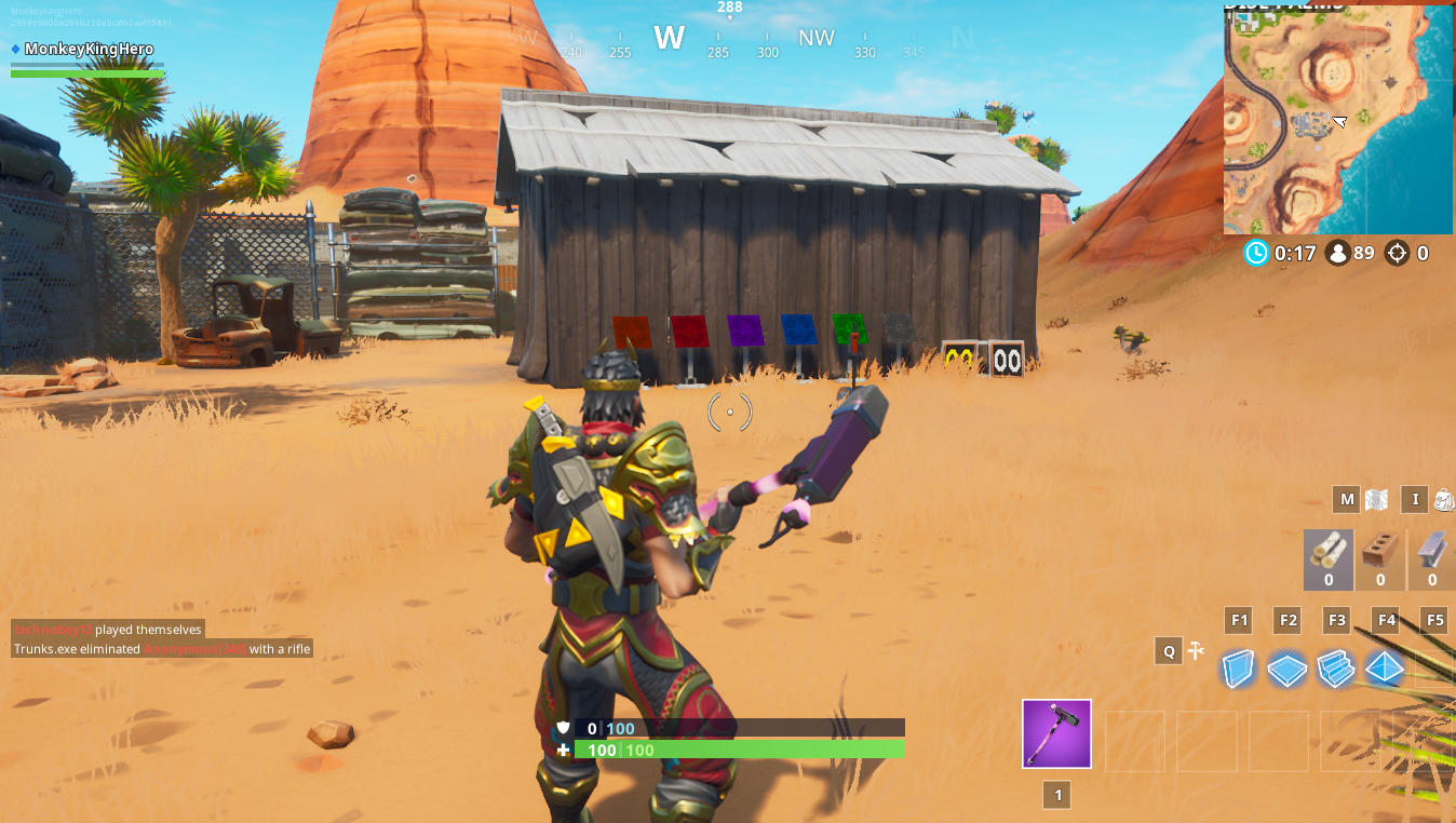 如何通過在Fortnite第9季的沙漠垃圾場外解決圖案匹配難題來解鎖Fortbyte 28