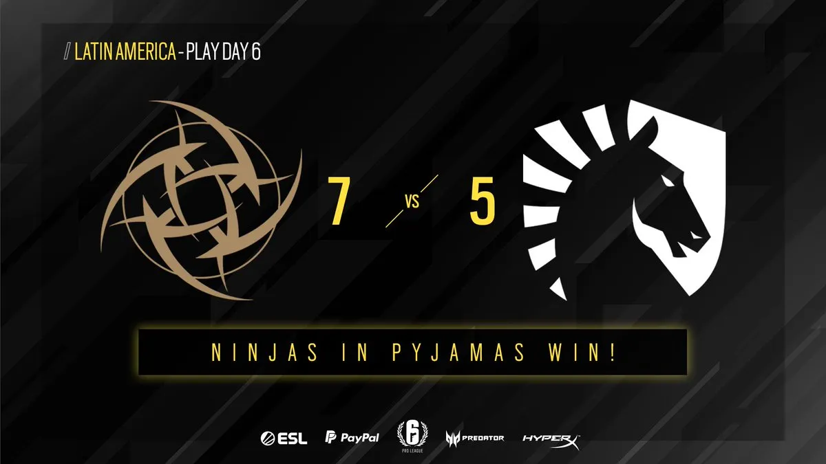NIP FEND在R6 Pro League Latam比賽日6