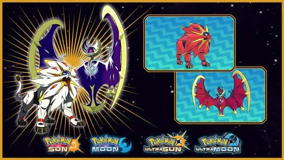 闪亮的Solgaleo和Lunala将于10月在Gamestop上分发为PokémonUltra Sun and Moon
