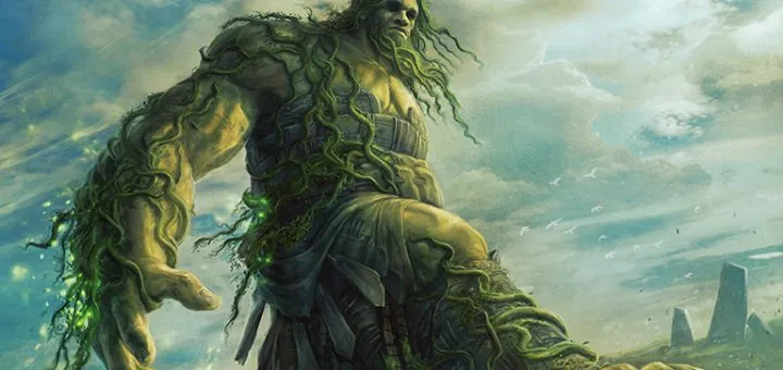 Eldraine的Beanstalk巨人巨人的宝座踩到魔术