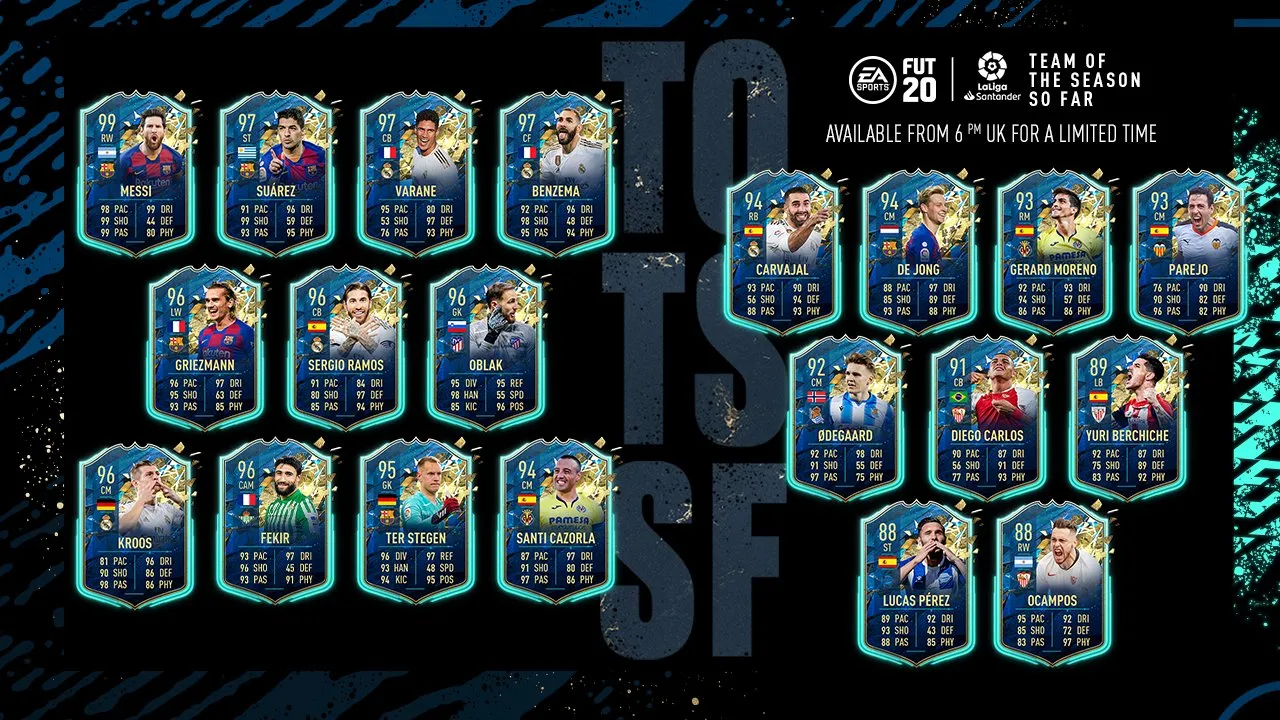 EA Sports向FIFA 20 Ultimate Team介绍Laliga Totsf