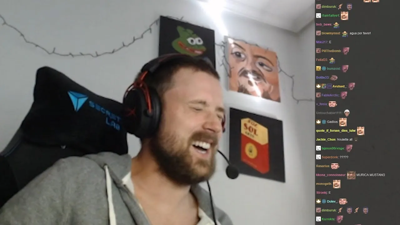 Forsen 已被 Twitch 封鎖