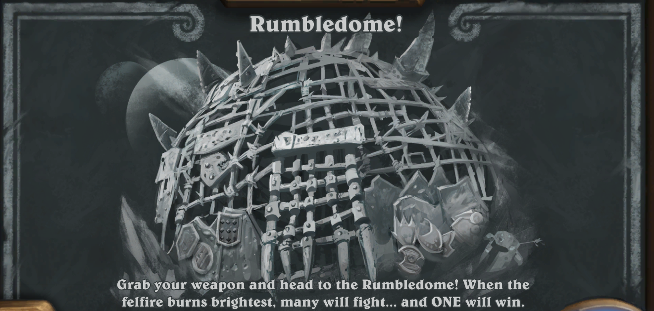 本周的炉石酒店斗殴是Rumbledome