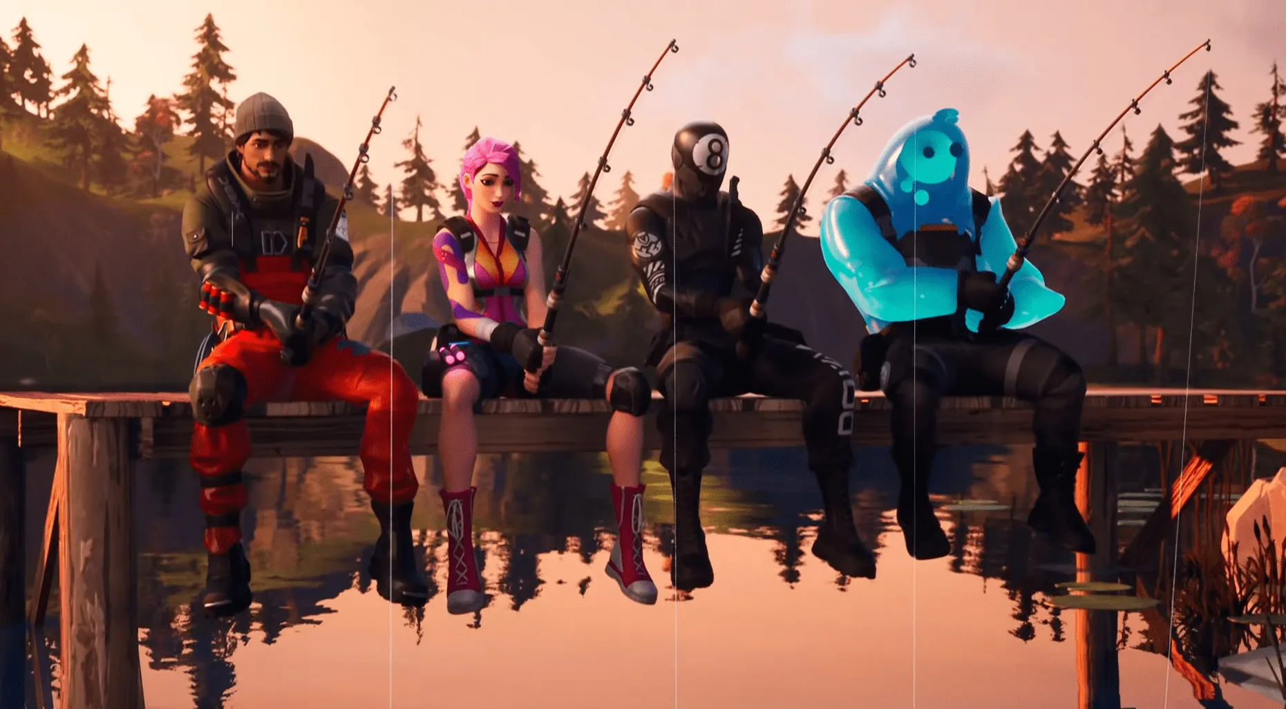 在Fortnite第2季的Fortnite哭泣的樹林中，在哪裡收集浮動戒指。