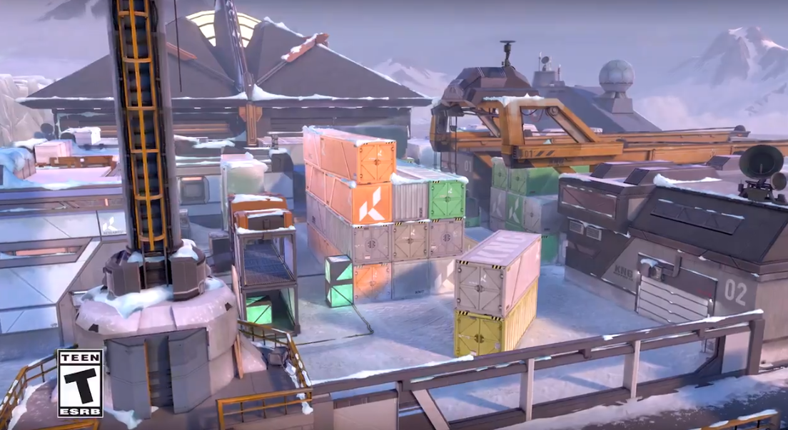 Riot揭示了Icebox的雪地苔原，Valort的新地图落在第三幕中
