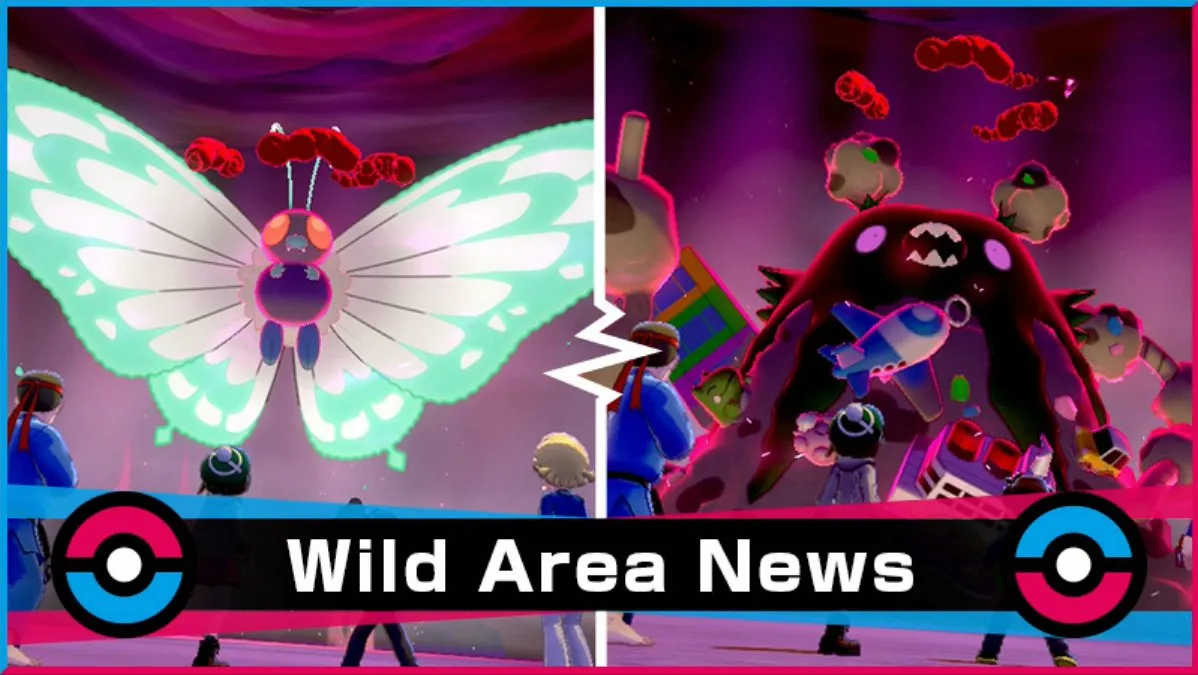 gigantamax butterfree and garbodor亮点神奇宝贝剑和盾牌11月突袭旋转