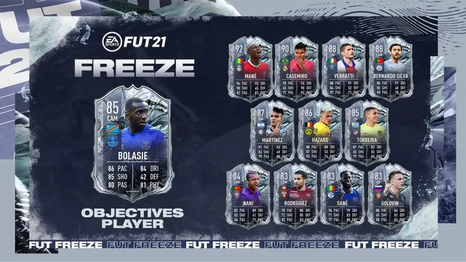 如何在 FIFA 21 Ultimate Team 中完成 FUT Freeze Bolasie 目標