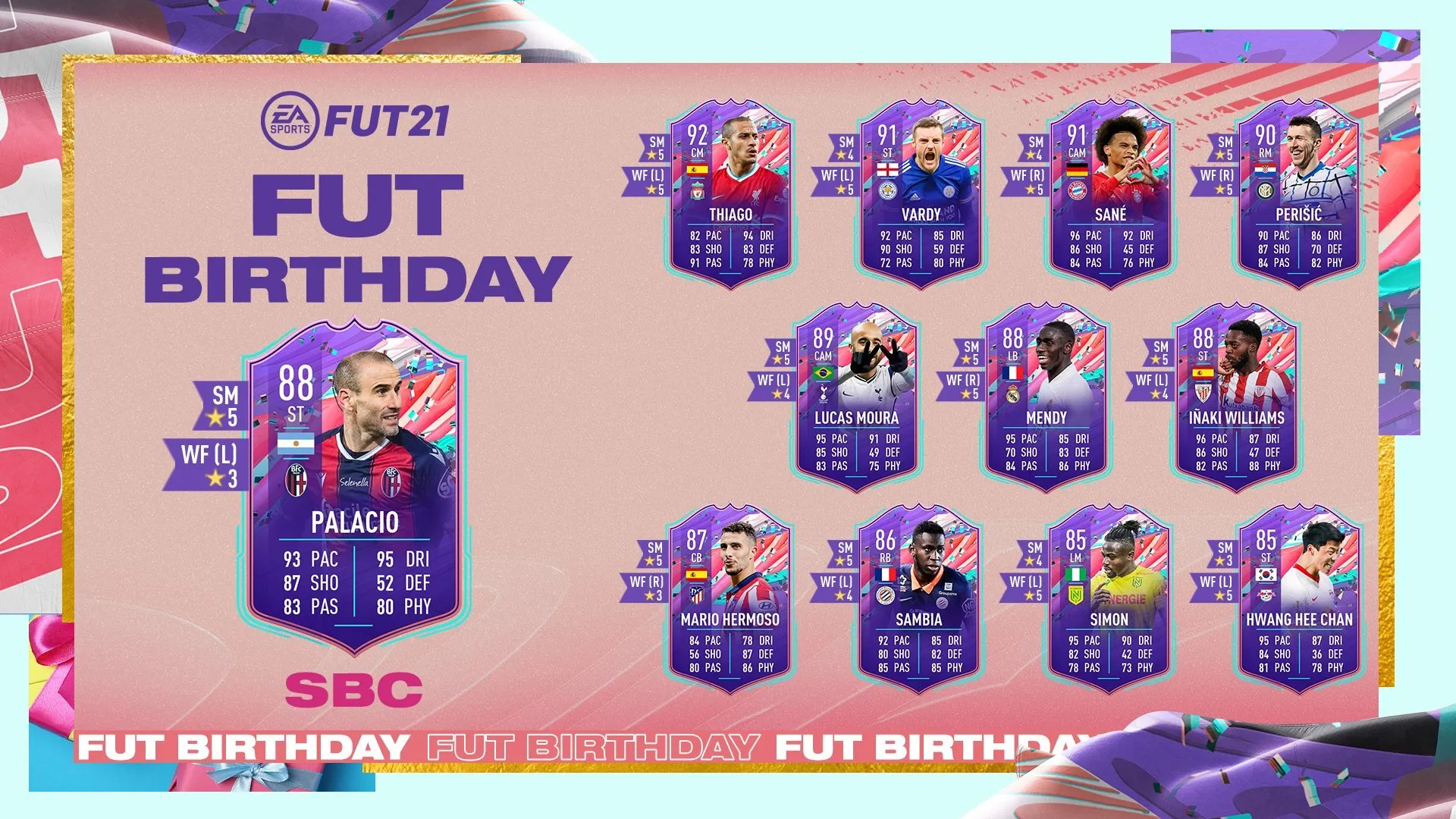 如何在 FIFA 21 中完成 FUT 生日帕拉西奧 SBC