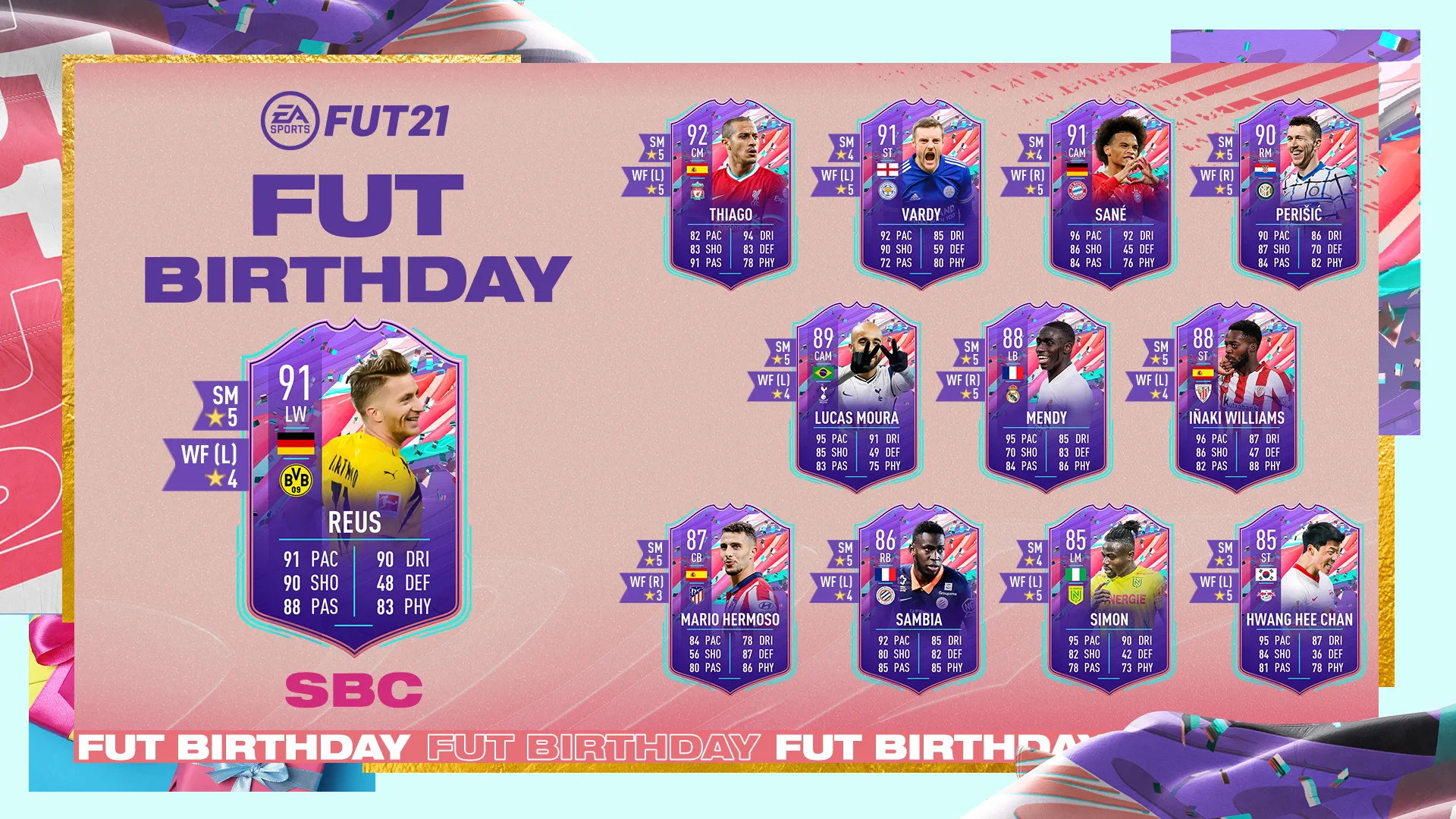 如何在 FIFA 21 Ultimate Team 中完成 FUT 生日 Reus SBC