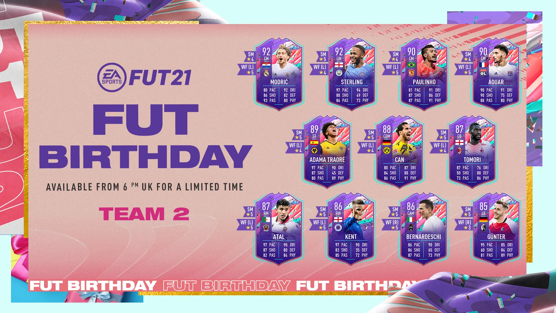 EA將FUT生日的第二支團隊添加到FIFA 21 Ultimate Team