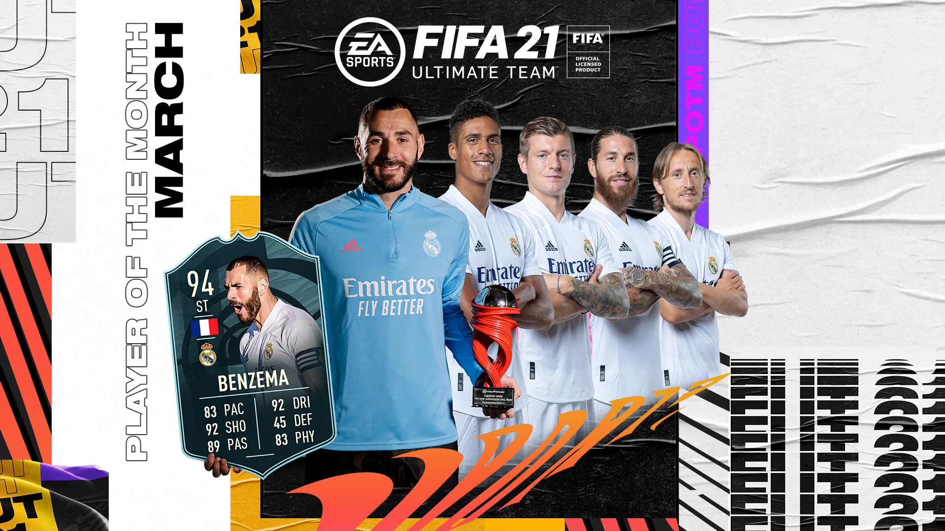 如何在FIFA 21 Ultimate團隊中完成POTM Benzema SBC