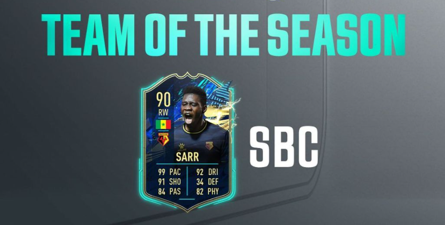 如何在FIFA 21 Ultimate團隊中完成TOTS SARR SBC