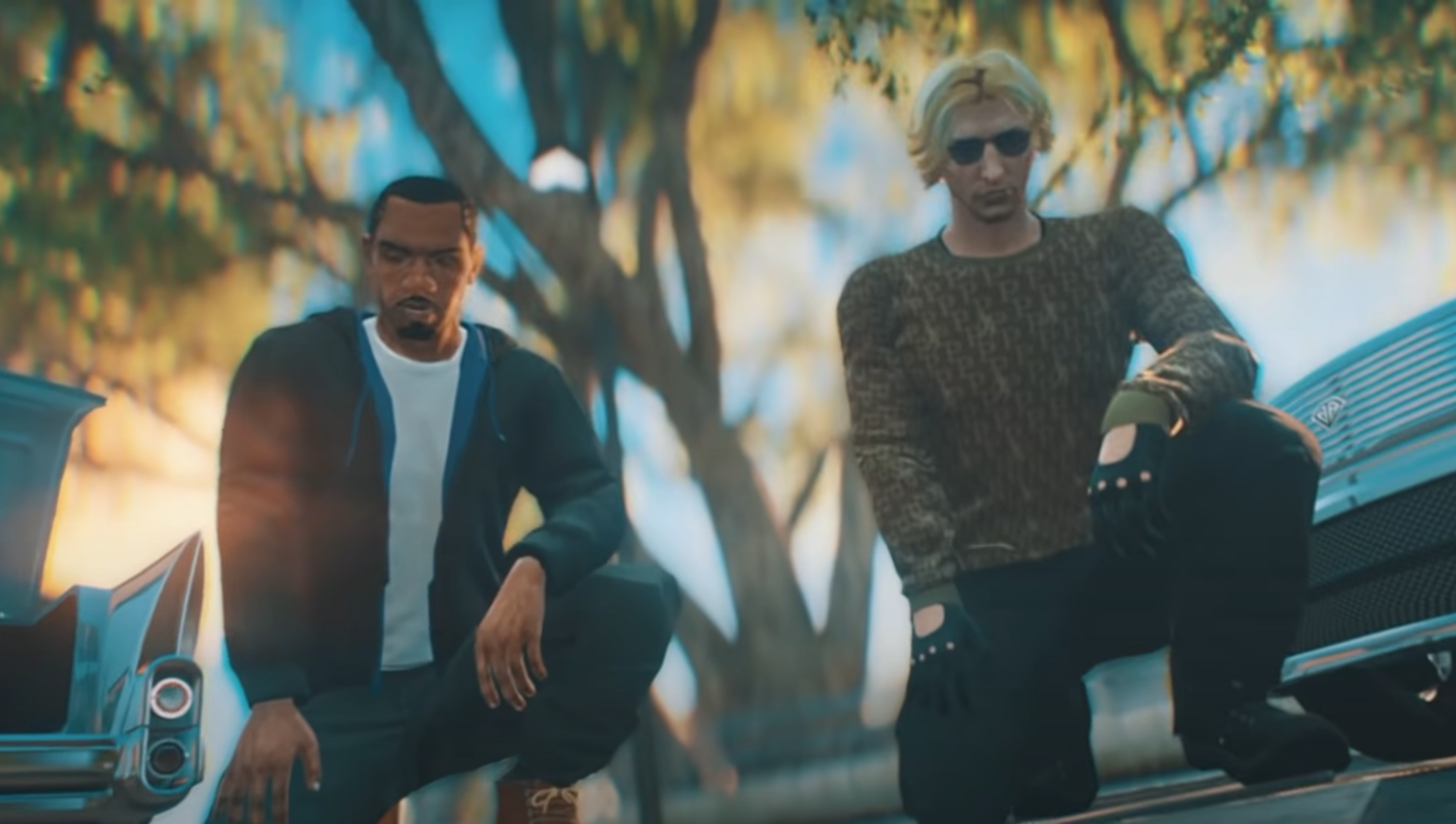 Maximusblack，XQC Drop Music Video for GTA V RP Rap歌曲