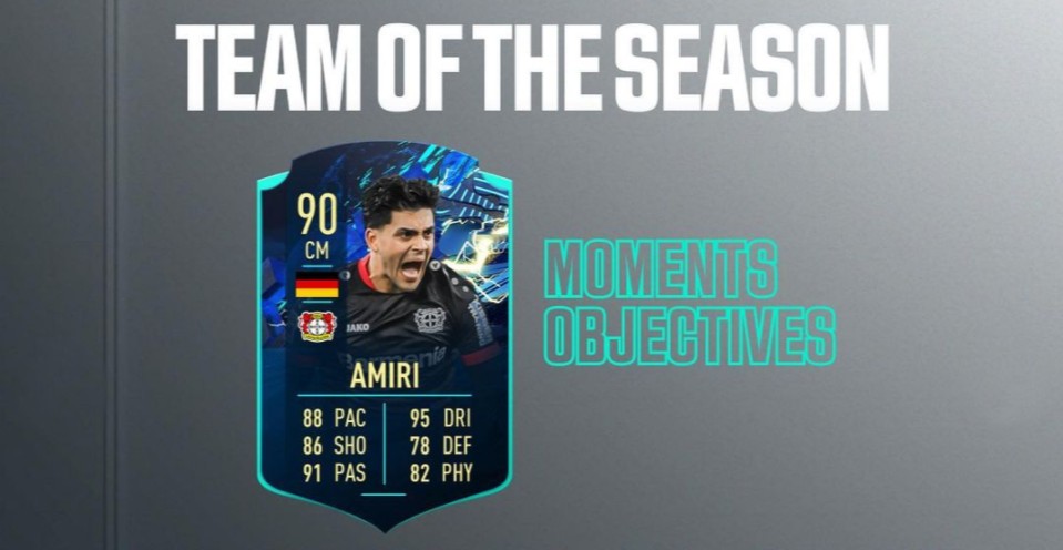 如何完成 TOTS Moments Amiri 在 FIFA 21 Ultimate Team 中的目标