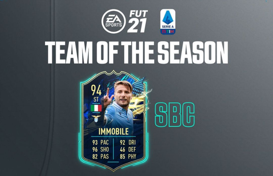 如何在FIFA 21 Ultimate團隊中完成TOTS Immobile SBC