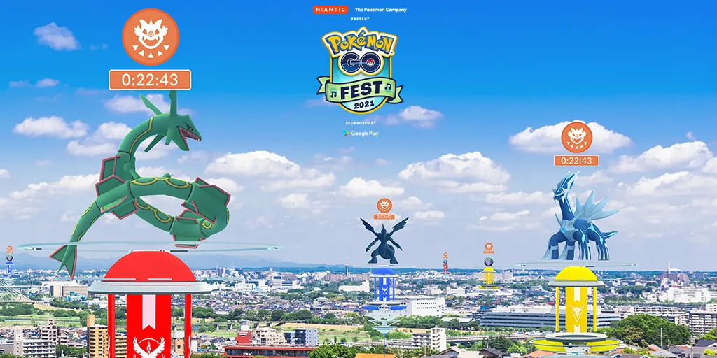 PokémonGoFest 2021在第2天進行5星突襲中的每個傳奇神奇寶貝