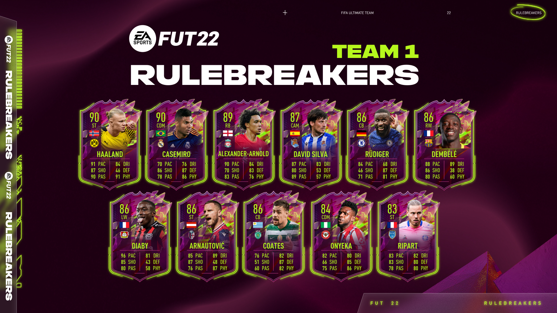 公民破坏者晋升生活在FIFA 22 Ultimate团队中