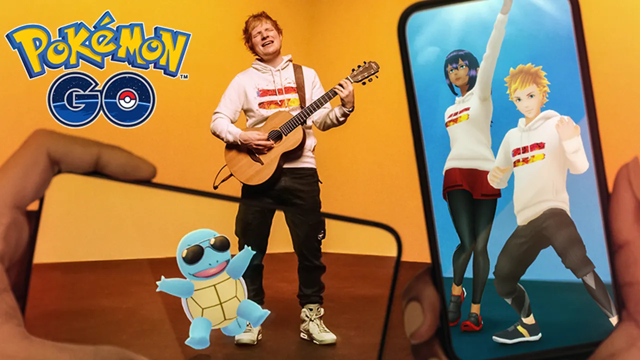 PokémonGo与Ed Sheeran揭示的合作，包括特殊表演和回归神奇宝贝