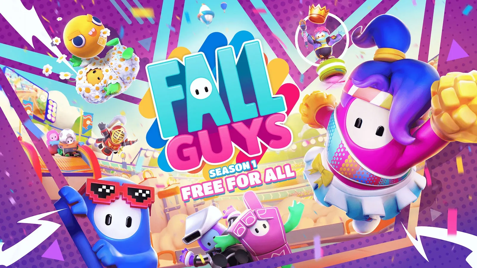 自免费游戏推出以来，《Fall Guys》在两周内就吸引了 5000 万玩家