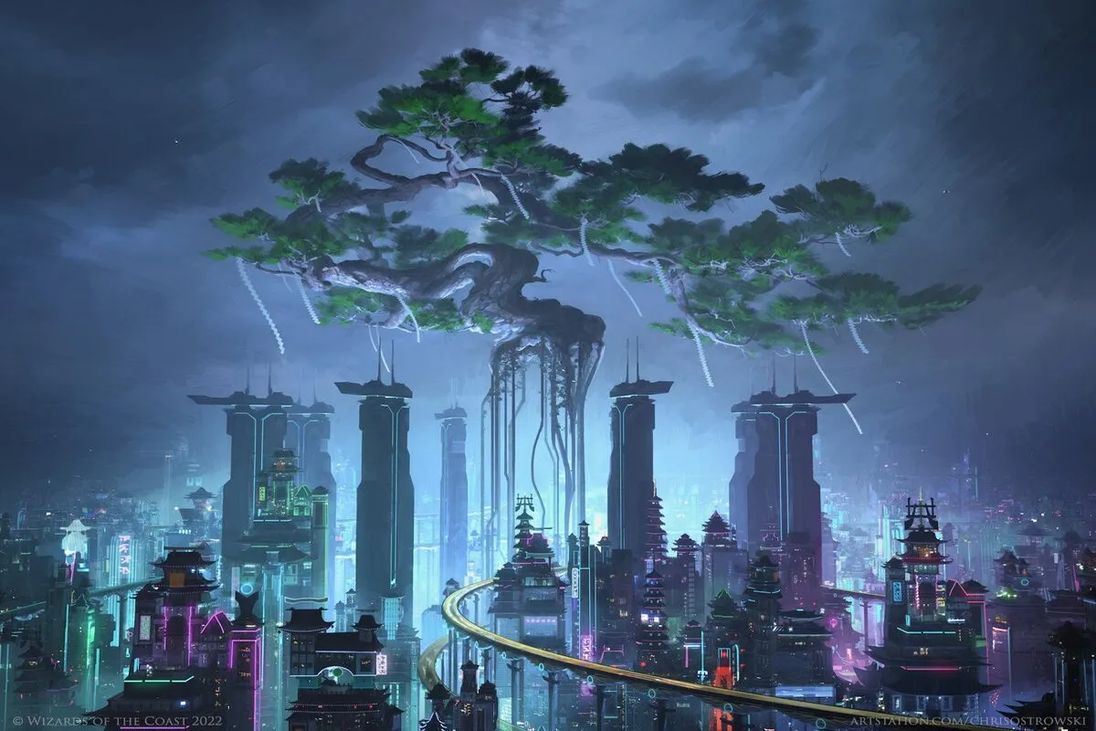 MTG的Kamigawa的所有傳奇土地：霓虹燈王朝